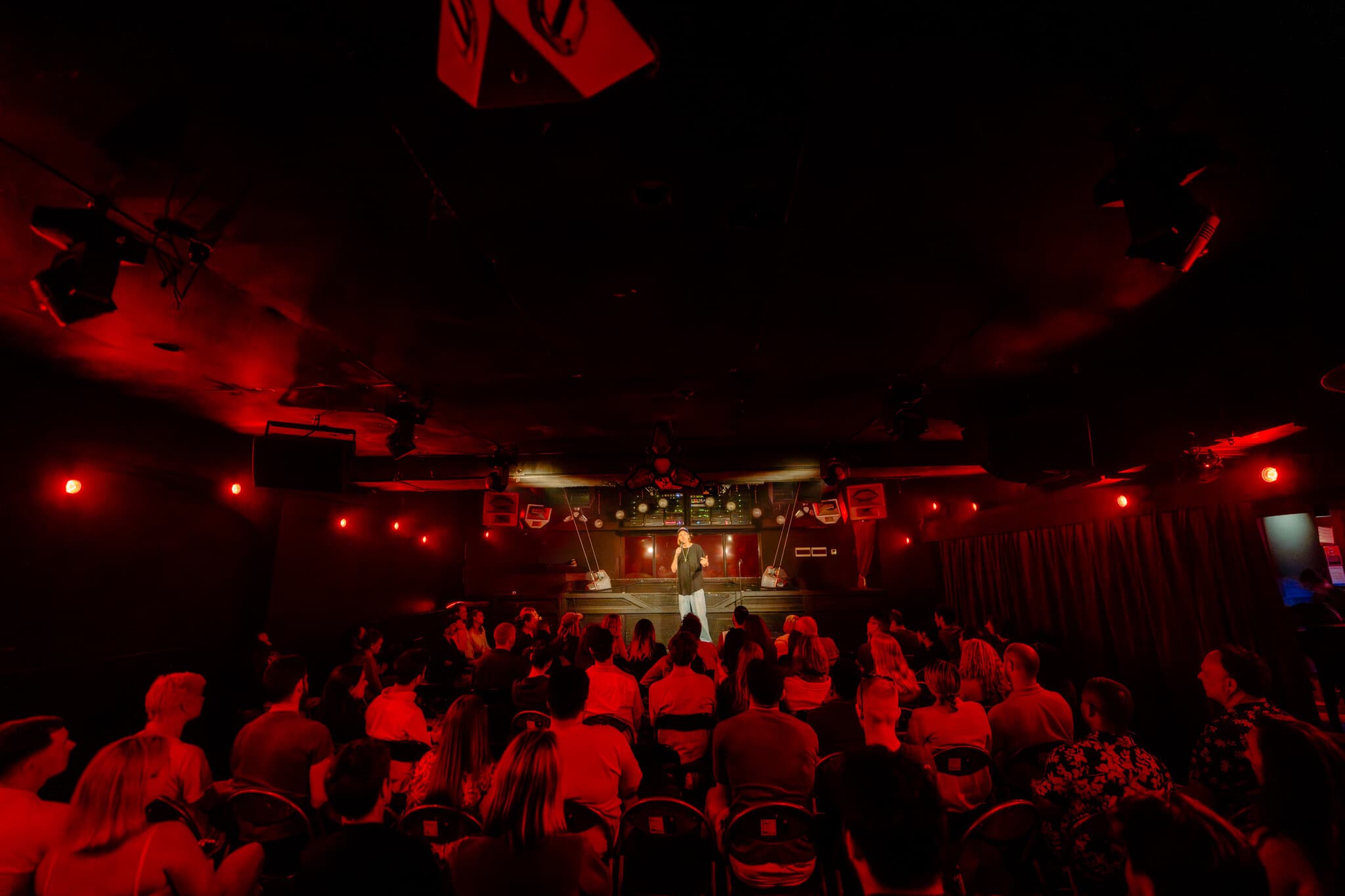 A packed iD Comedy room at Carousel